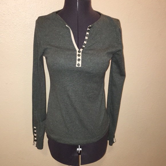 PattyBoutik Tops - 2/$20 Patty Boutik S Heather Green Long Sleeve